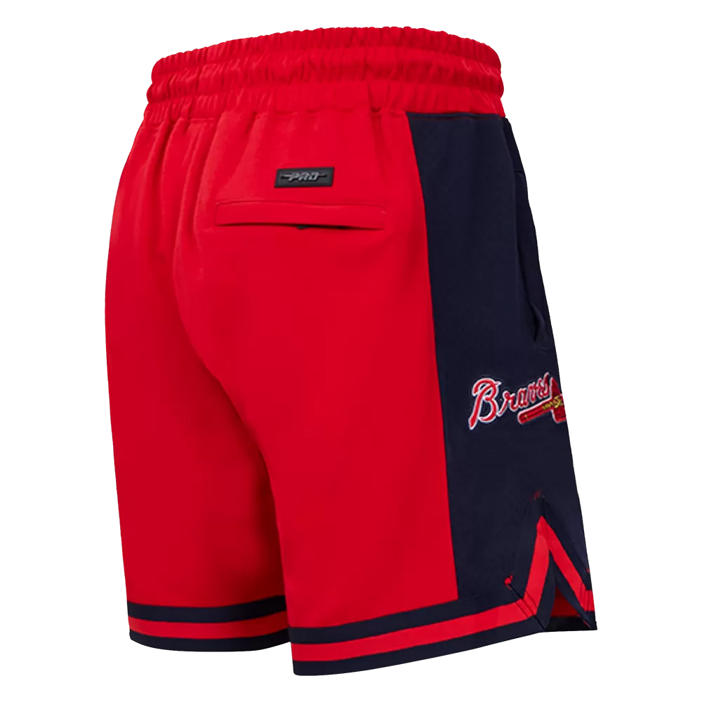 MLB ATLANTA BRAVES SCRIPT TAIL MEN'S DK 2.0 SHORT (RED/MIDNIGHT NAVY/RED)