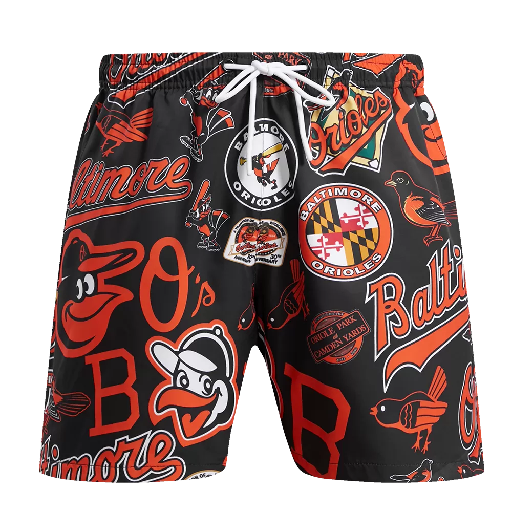 MLB BALTIMORE ORIOLES TOSS LOGO MEN'S WOVEN SHORT (1BO)