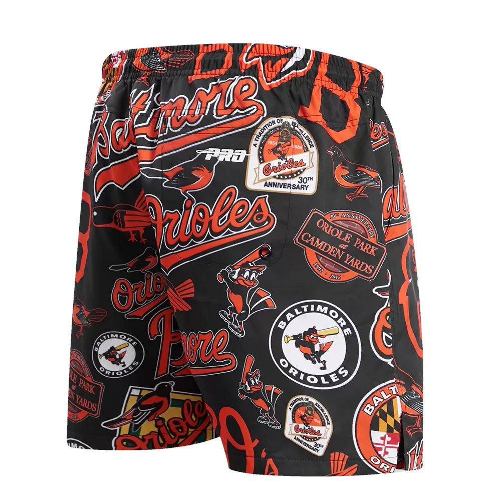 MLB BALTIMORE ORIOLES TOSS LOGO MEN'S WOVEN SHORT (1BO)