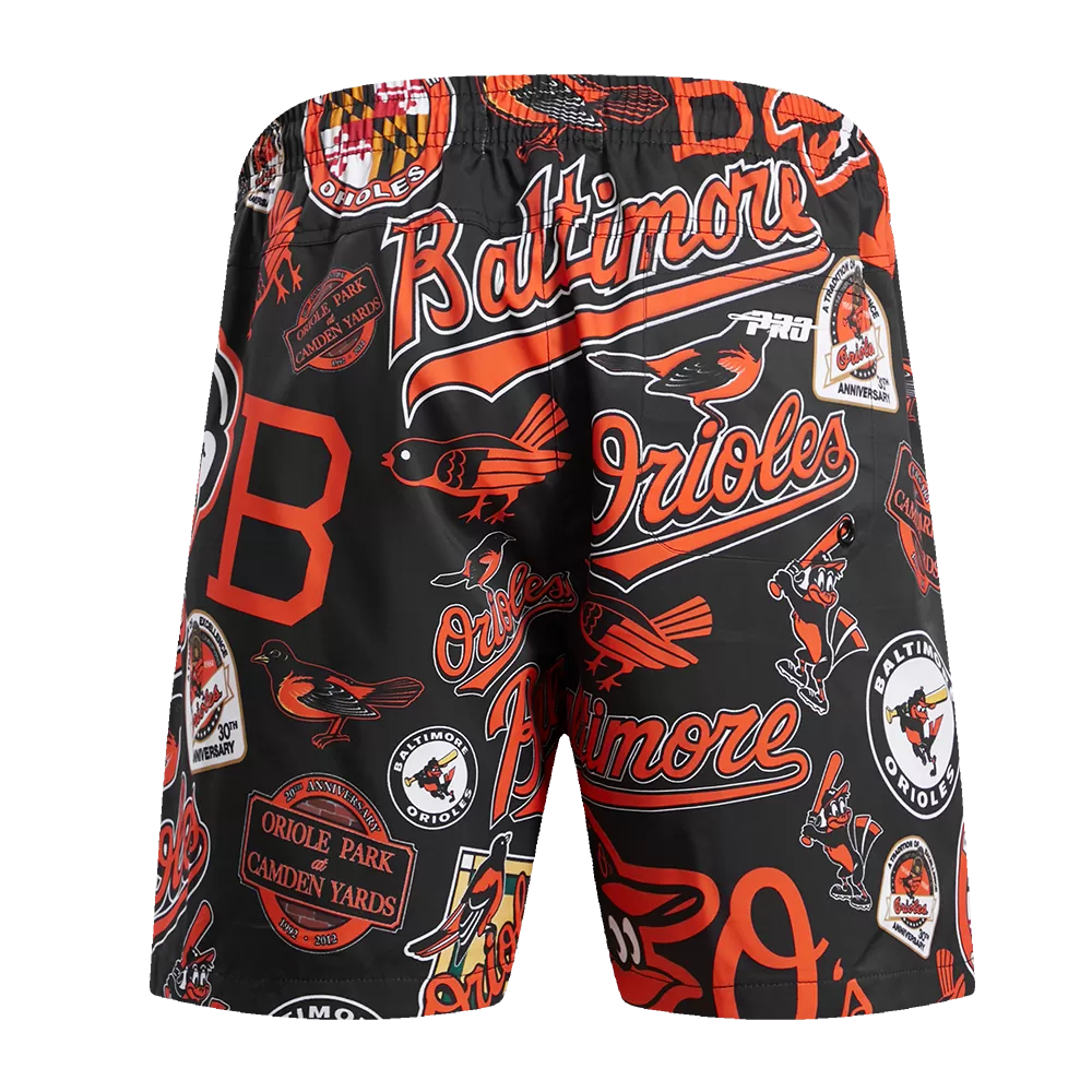 MLB BALTIMORE ORIOLES TOSS LOGO MEN'S WOVEN SHORT (1BO)