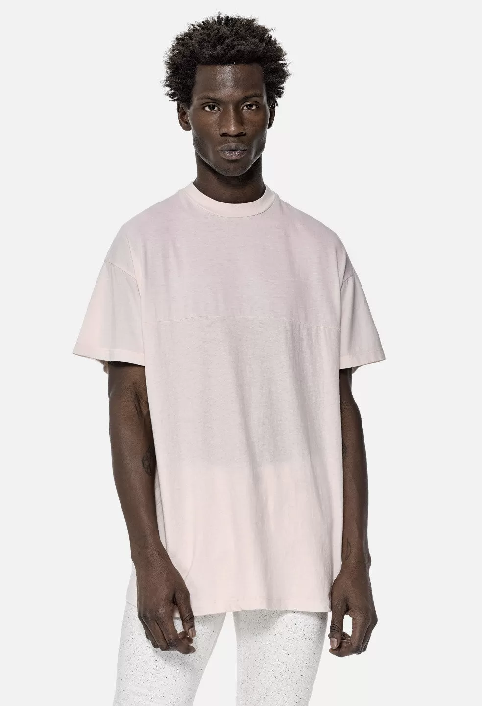 Mock Panel Tee / Pink