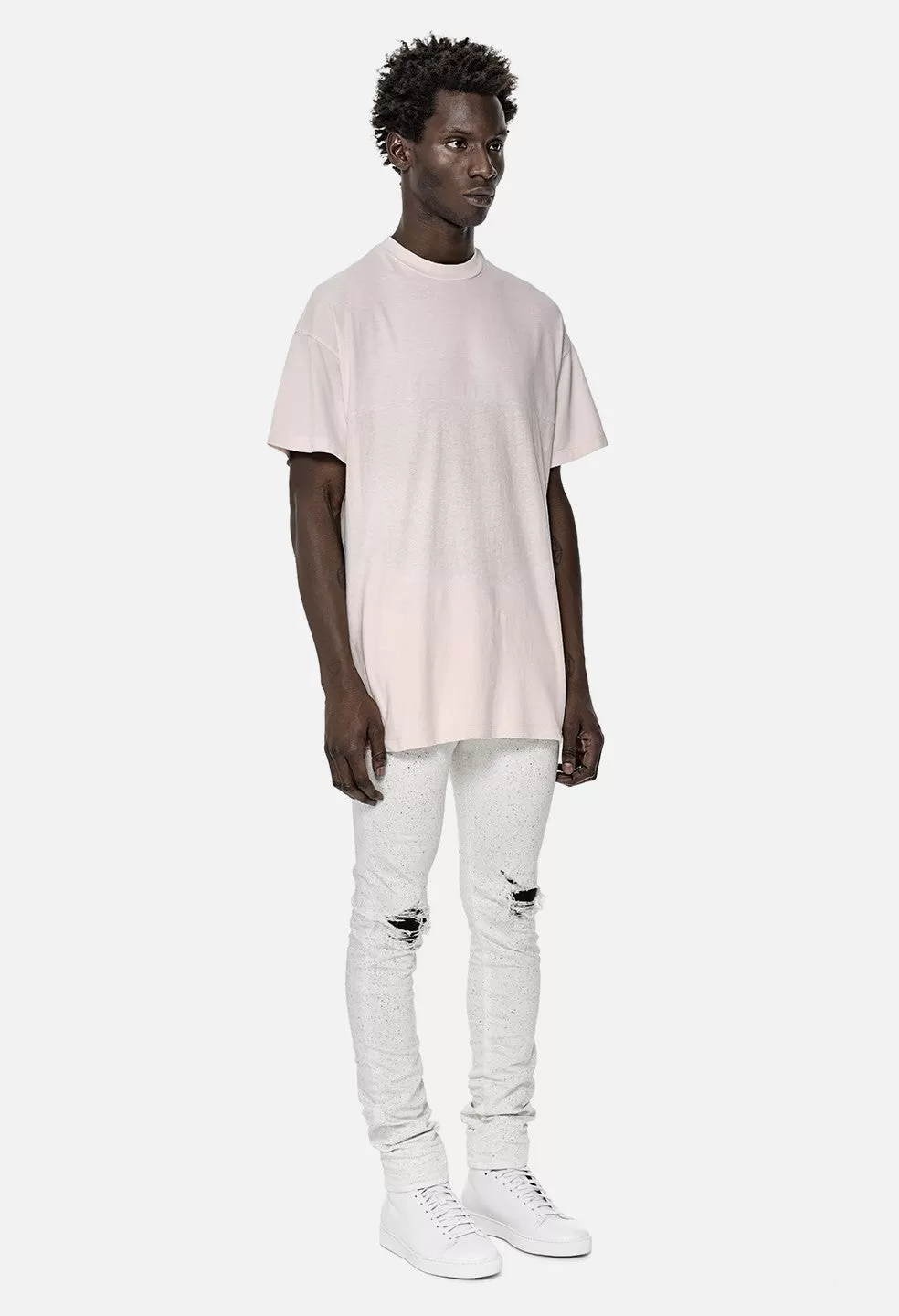 Mock Panel Tee / Pink