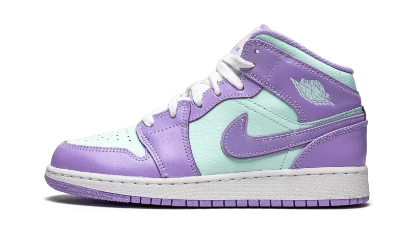 Nike Air Jordan 1 Mid Purple Aqua