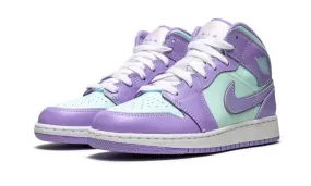 Nike Air Jordan 1 Mid Purple Aqua