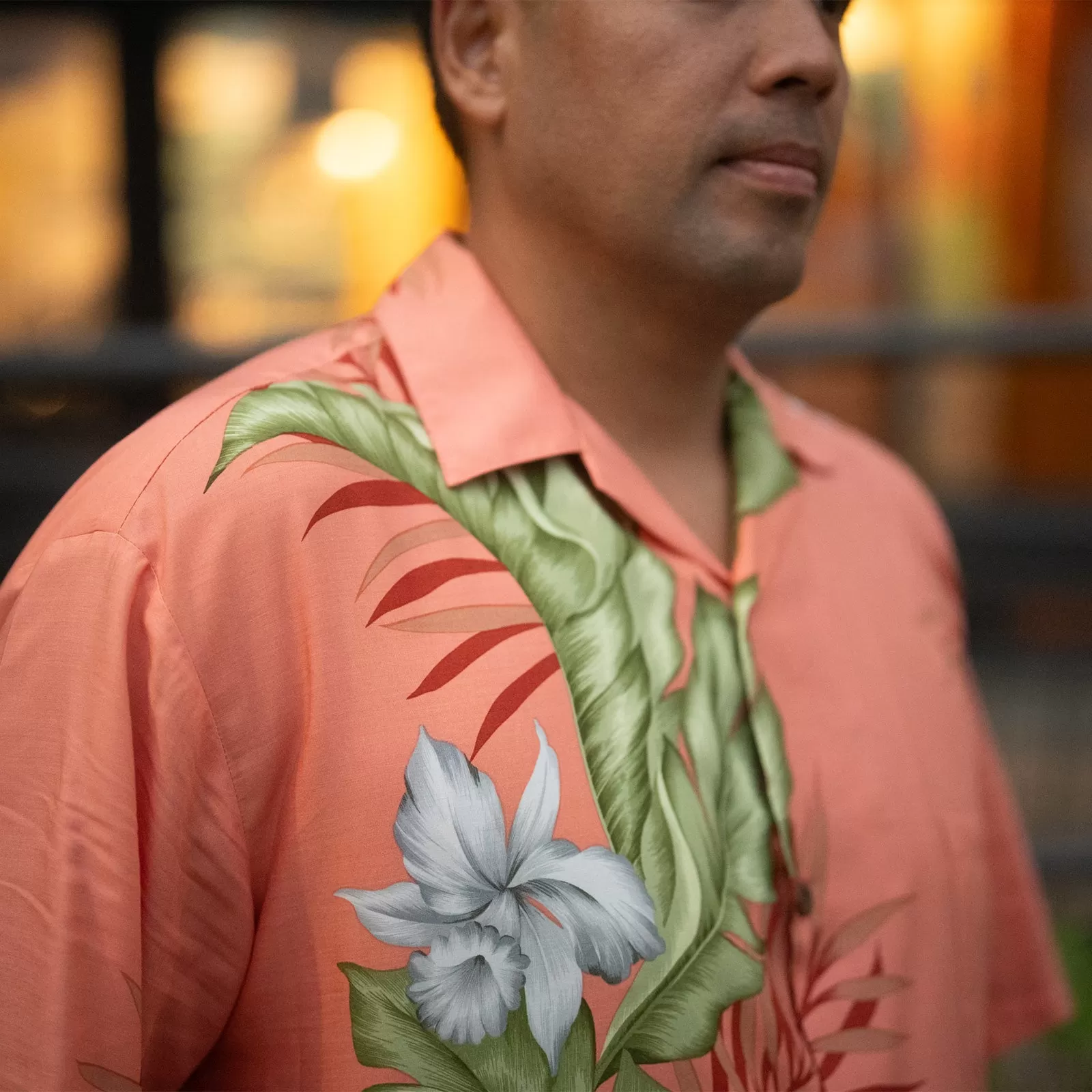 Orchid Panel Aloha Shirt