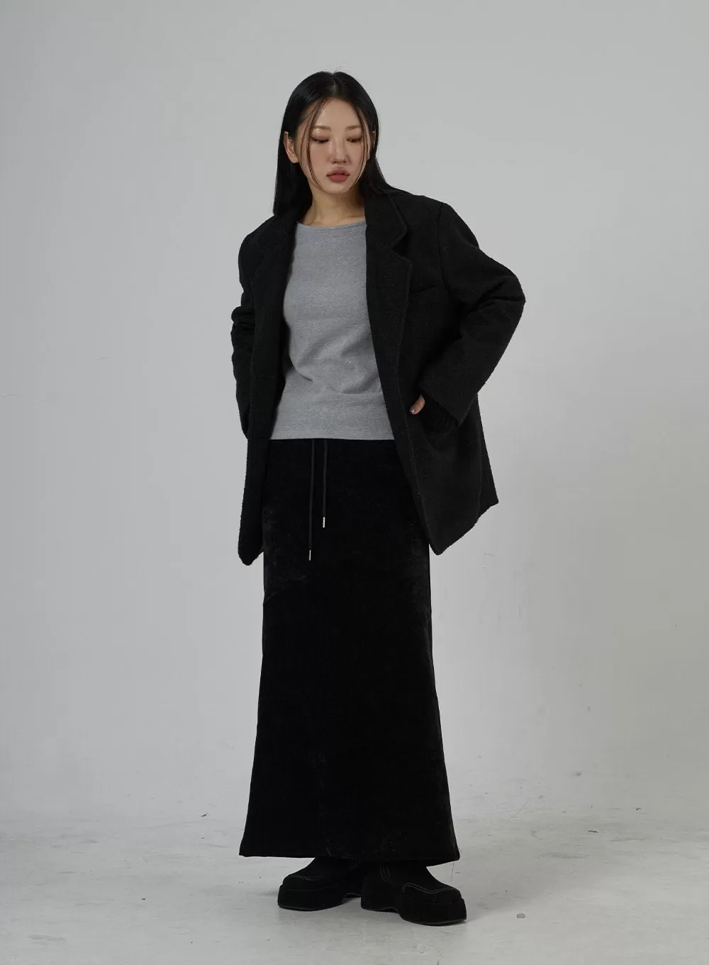 Oversized Button Winter Jacket CD28