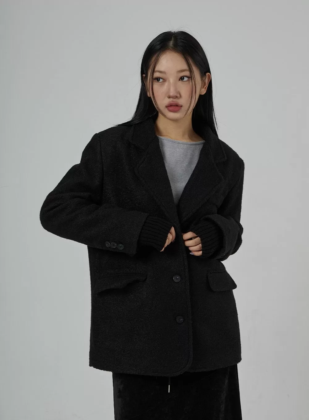 Oversized Button Winter Jacket CD28