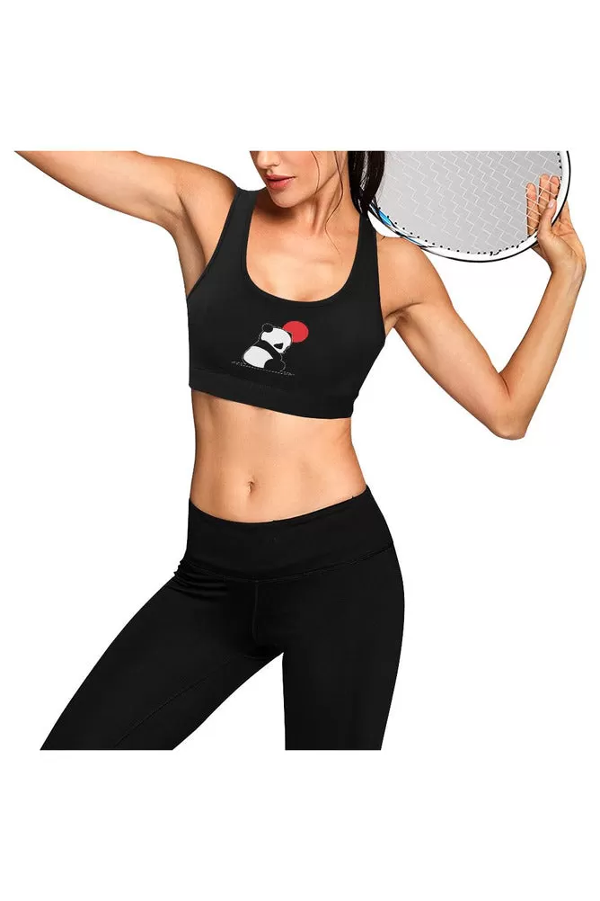 Panda in the Sun Sports Bra