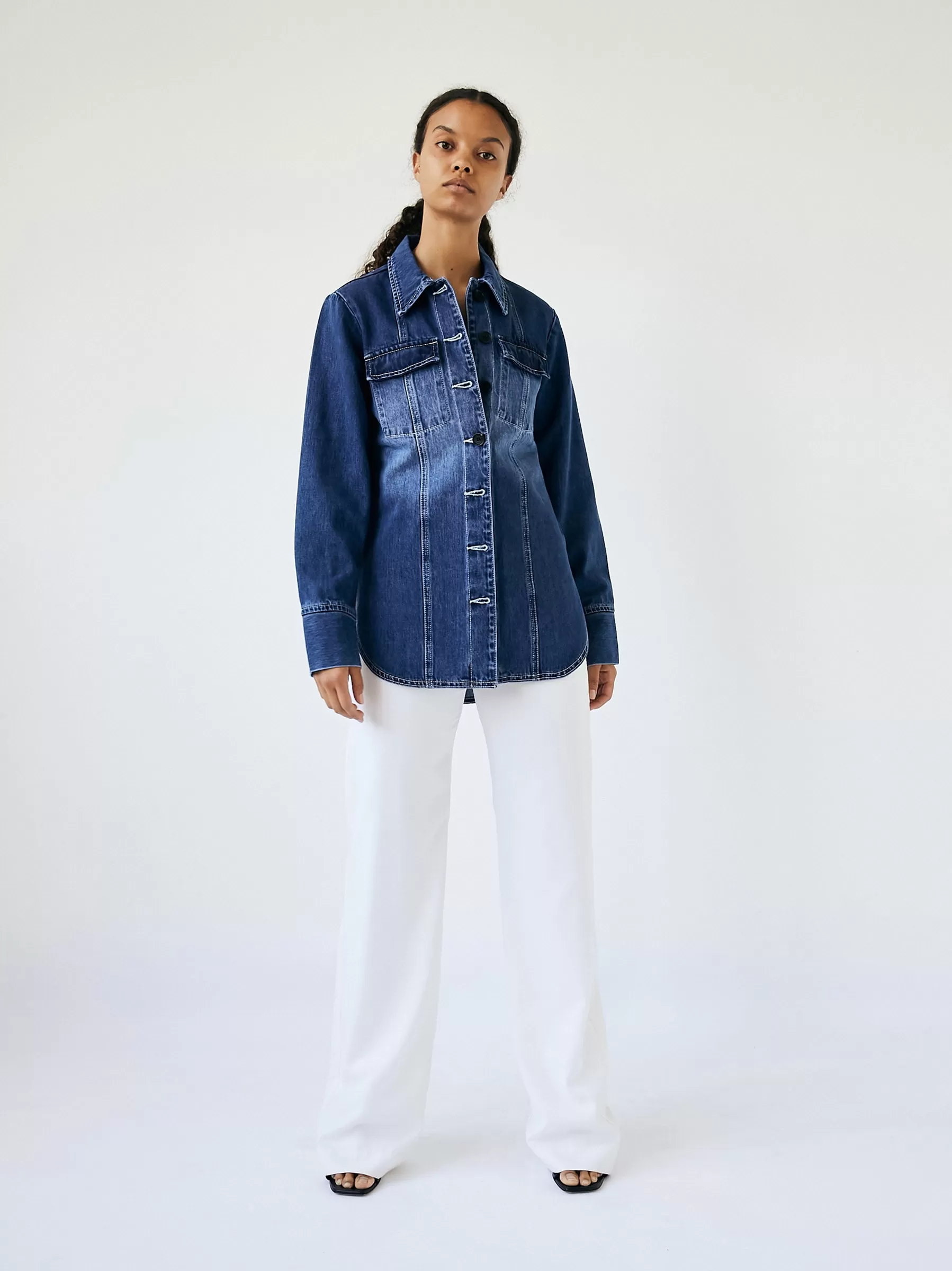 Panel Denim Shirt