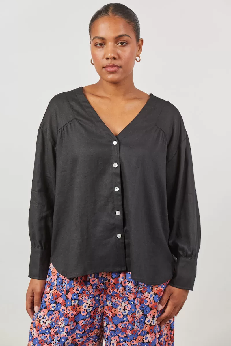 Panorama Blouse, Onyx