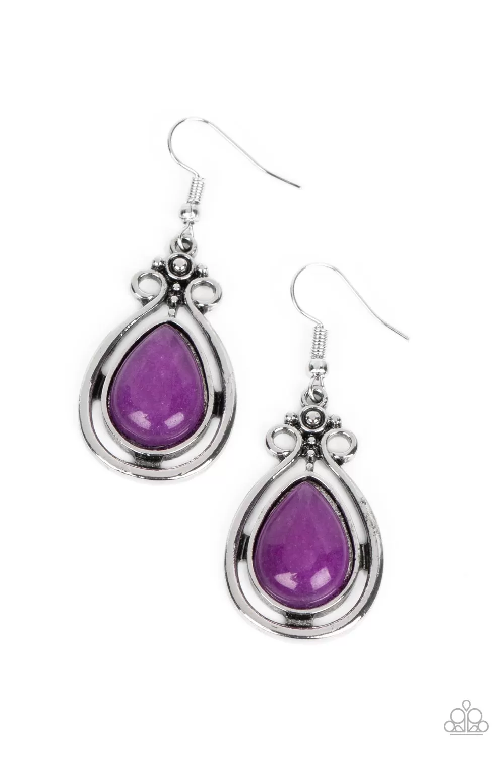 Paparazzi Mountain Mantra - Purple Earrings