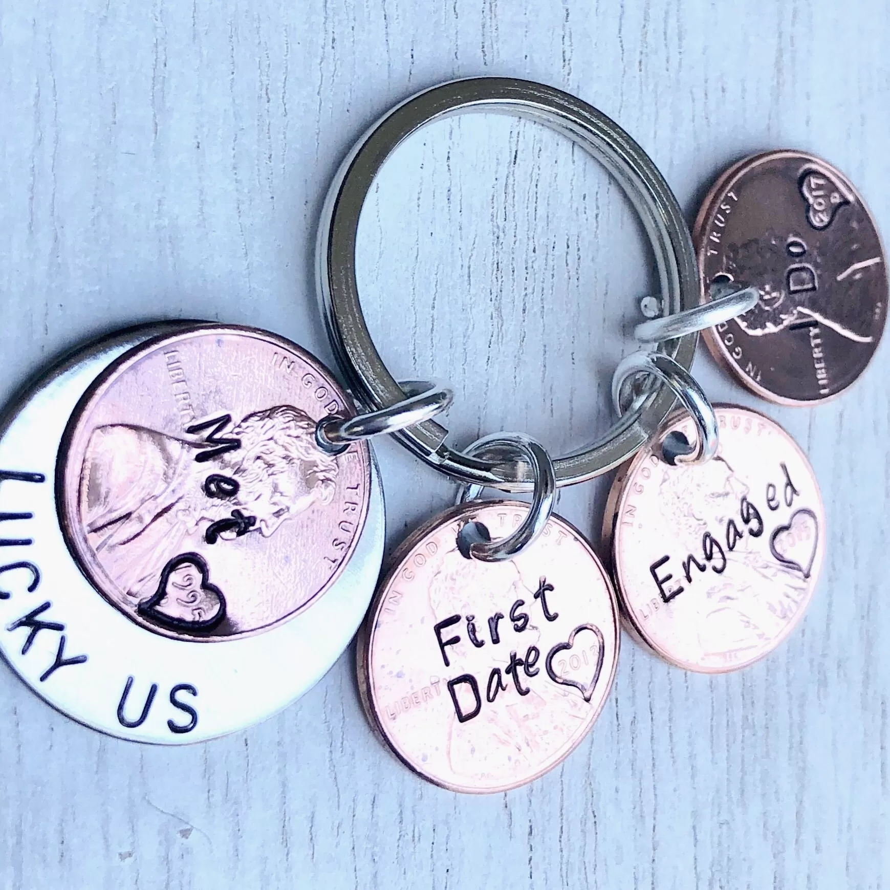 Personalized Penny Keychains