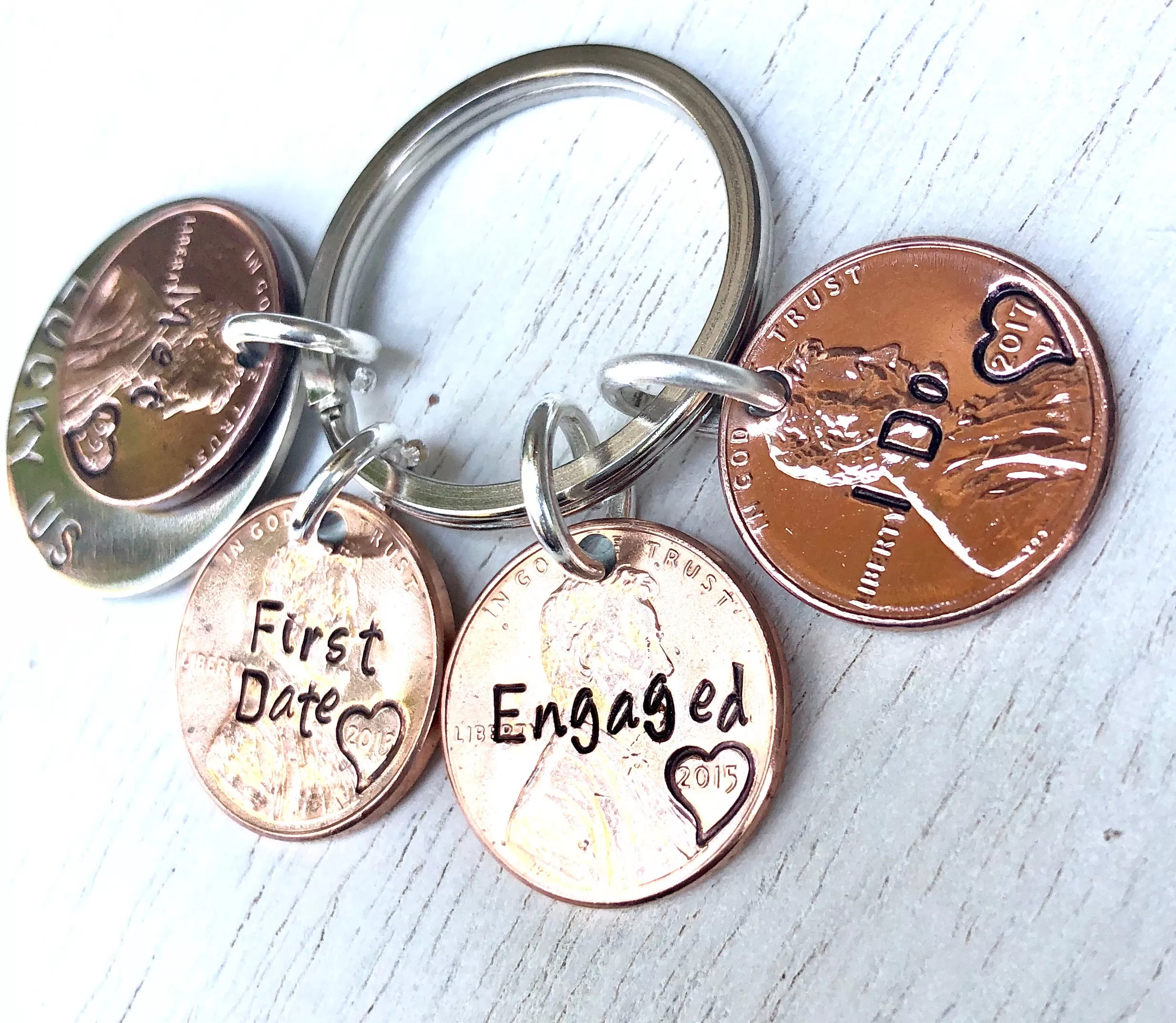 Personalized Penny Keychains