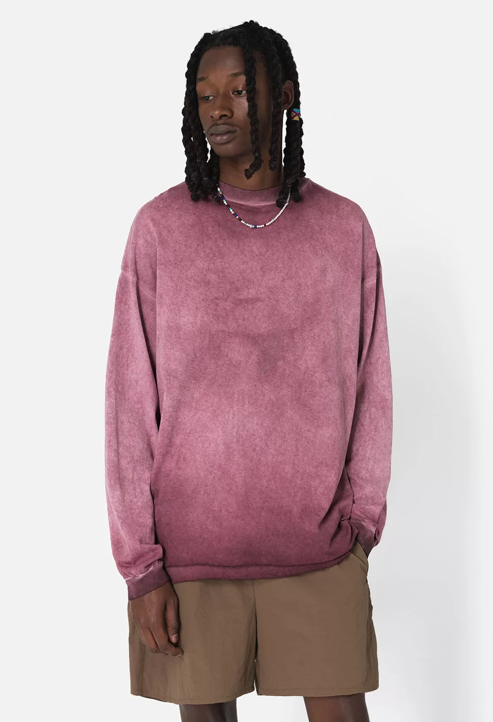 Phoenix LS Tee / Oil Wash Ruby