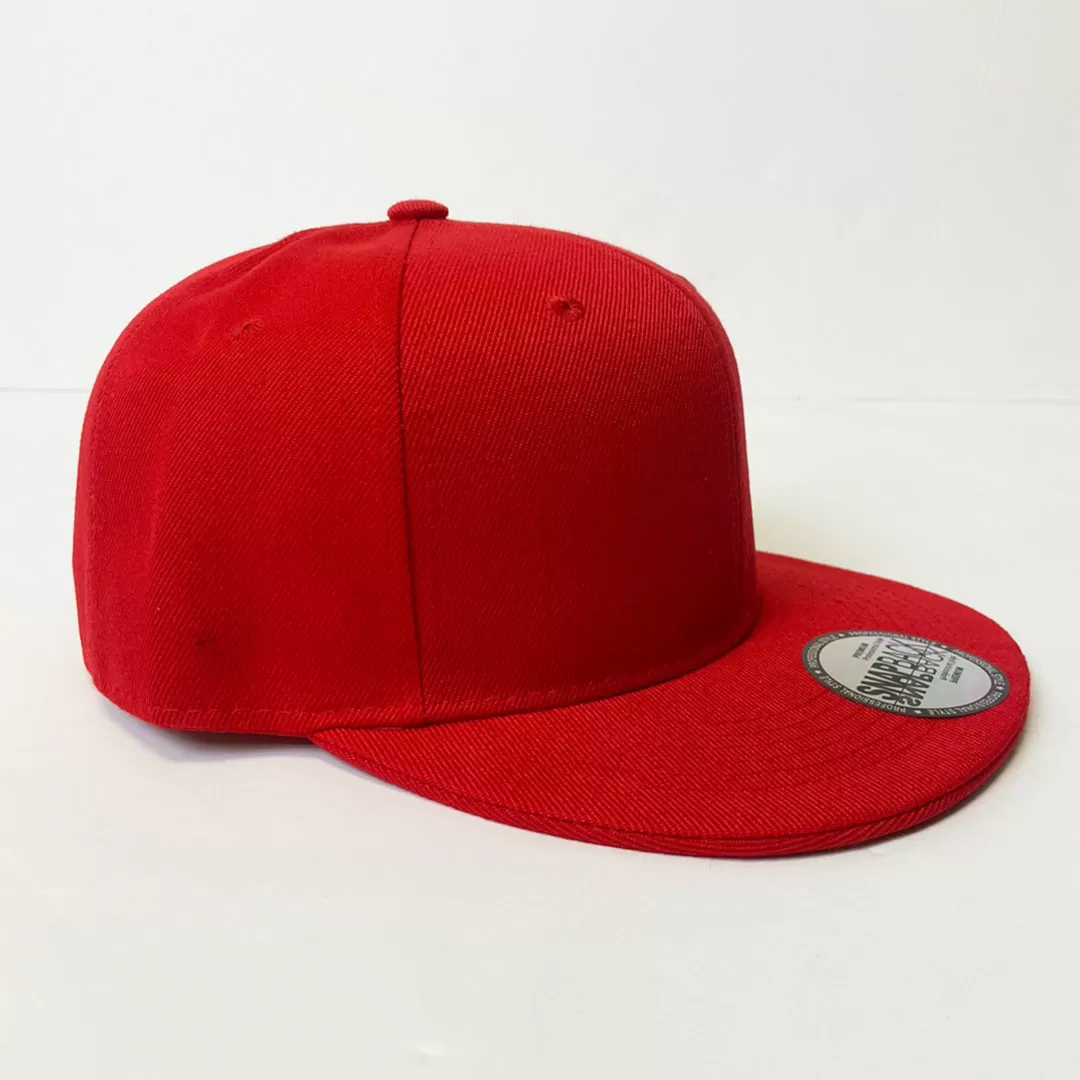 Plain Snapback 5 Panel Hat