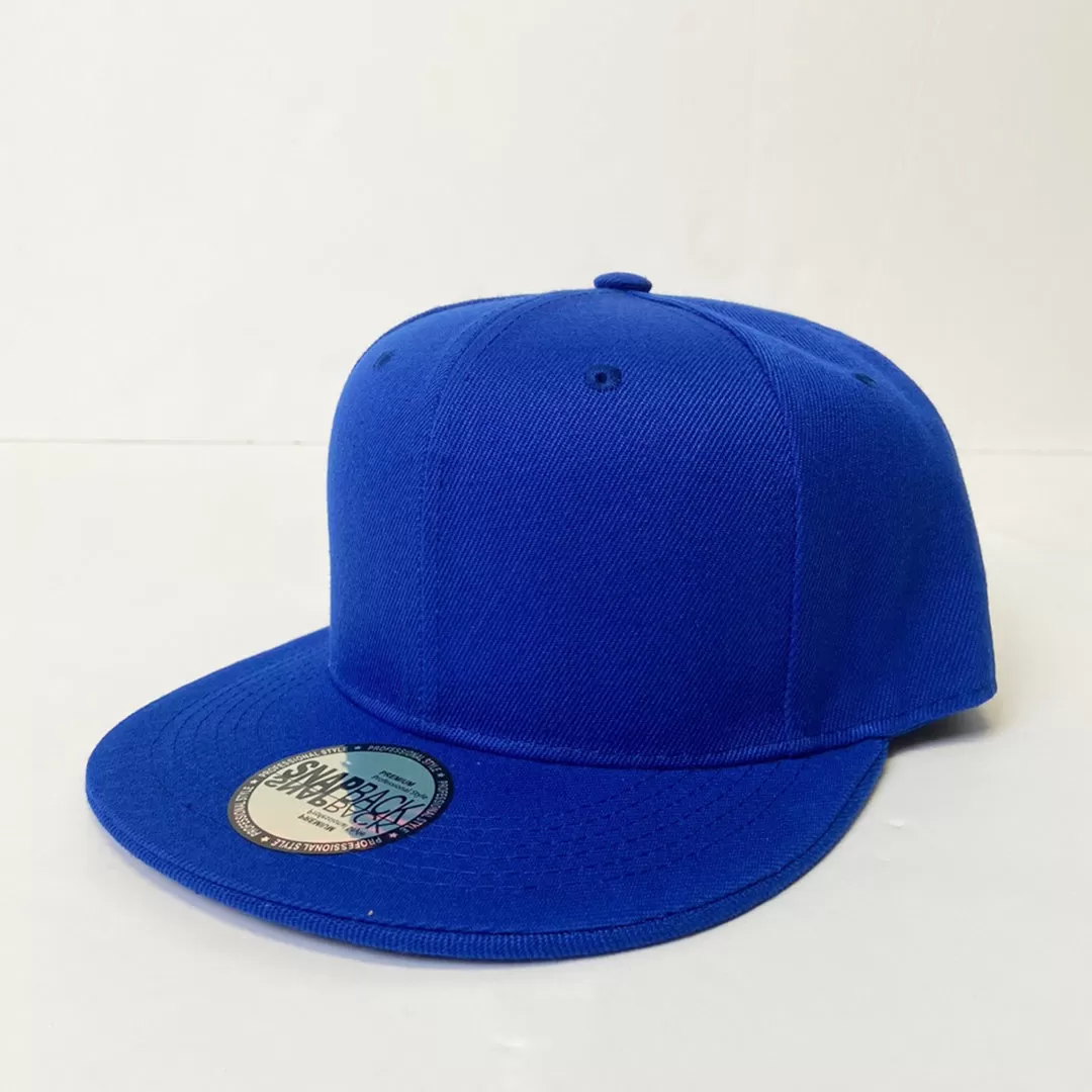 Plain Snapback 5 Panel Hat