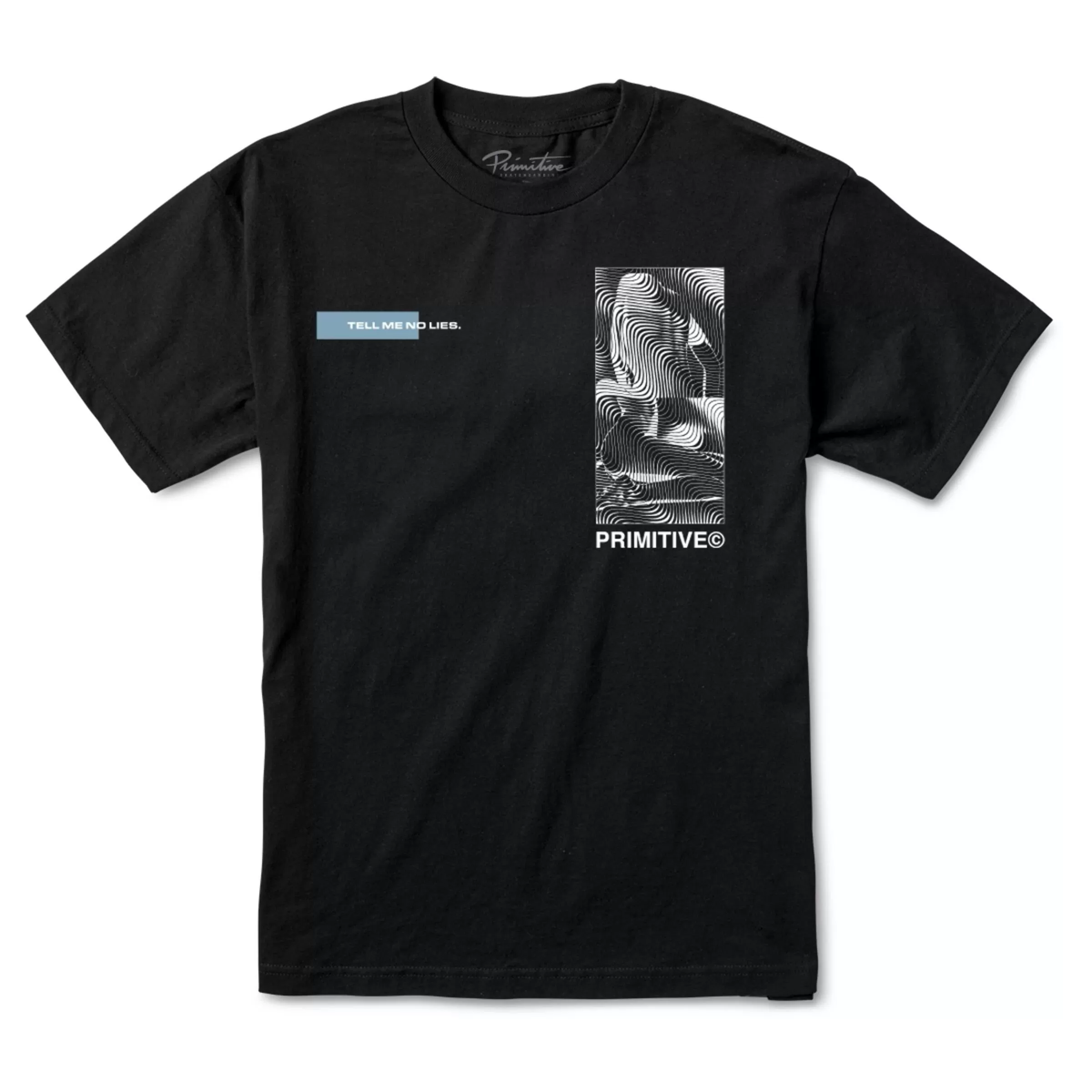 Primitive Optical Tee in Black