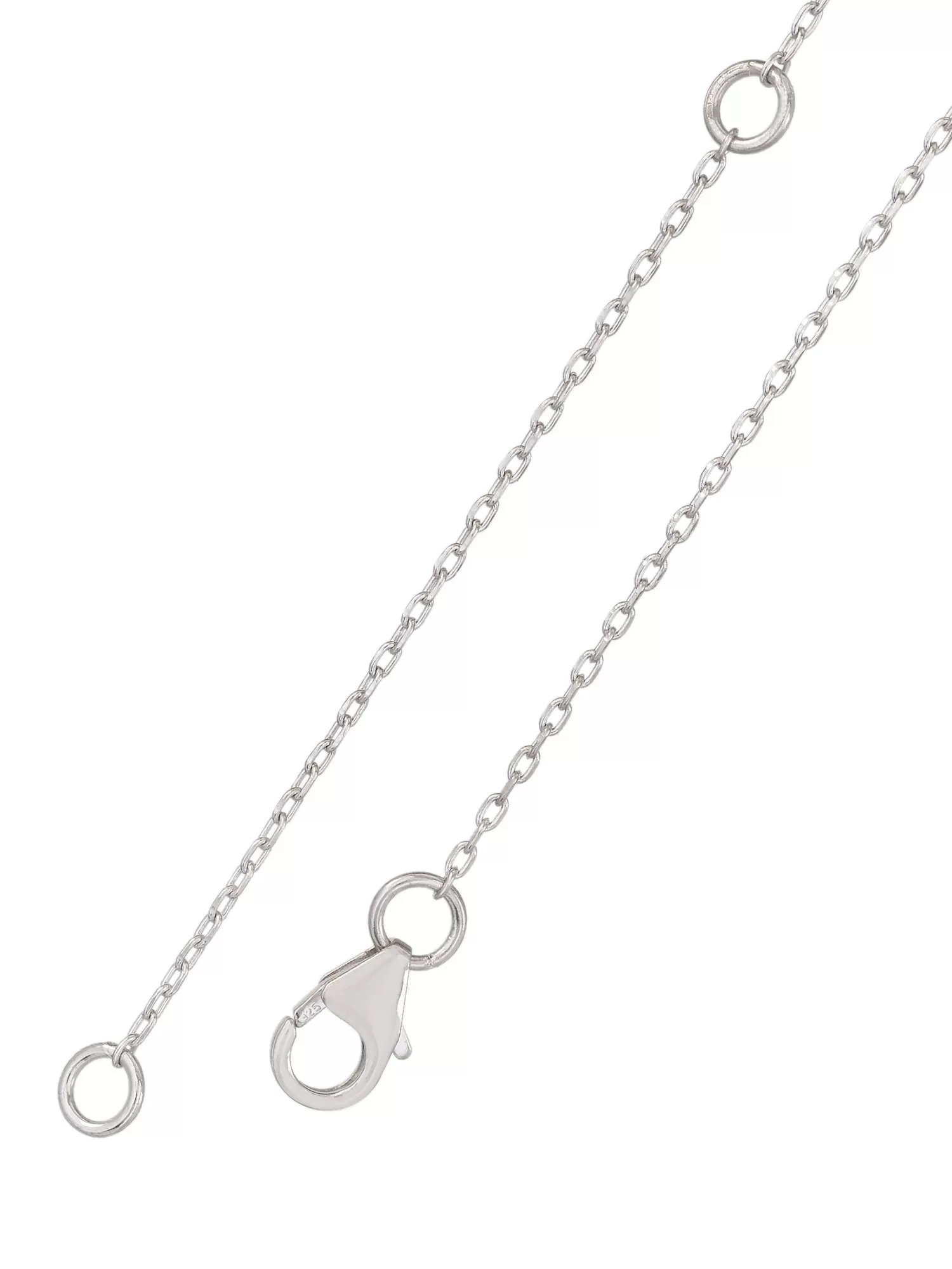 Pure Silver American Diamond Infinity Style Pendant