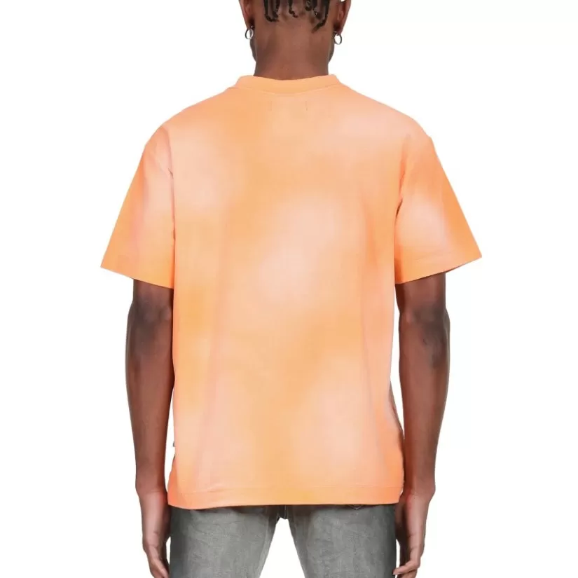 Purple Brand Textured Fluorescent Orange S/S Tee