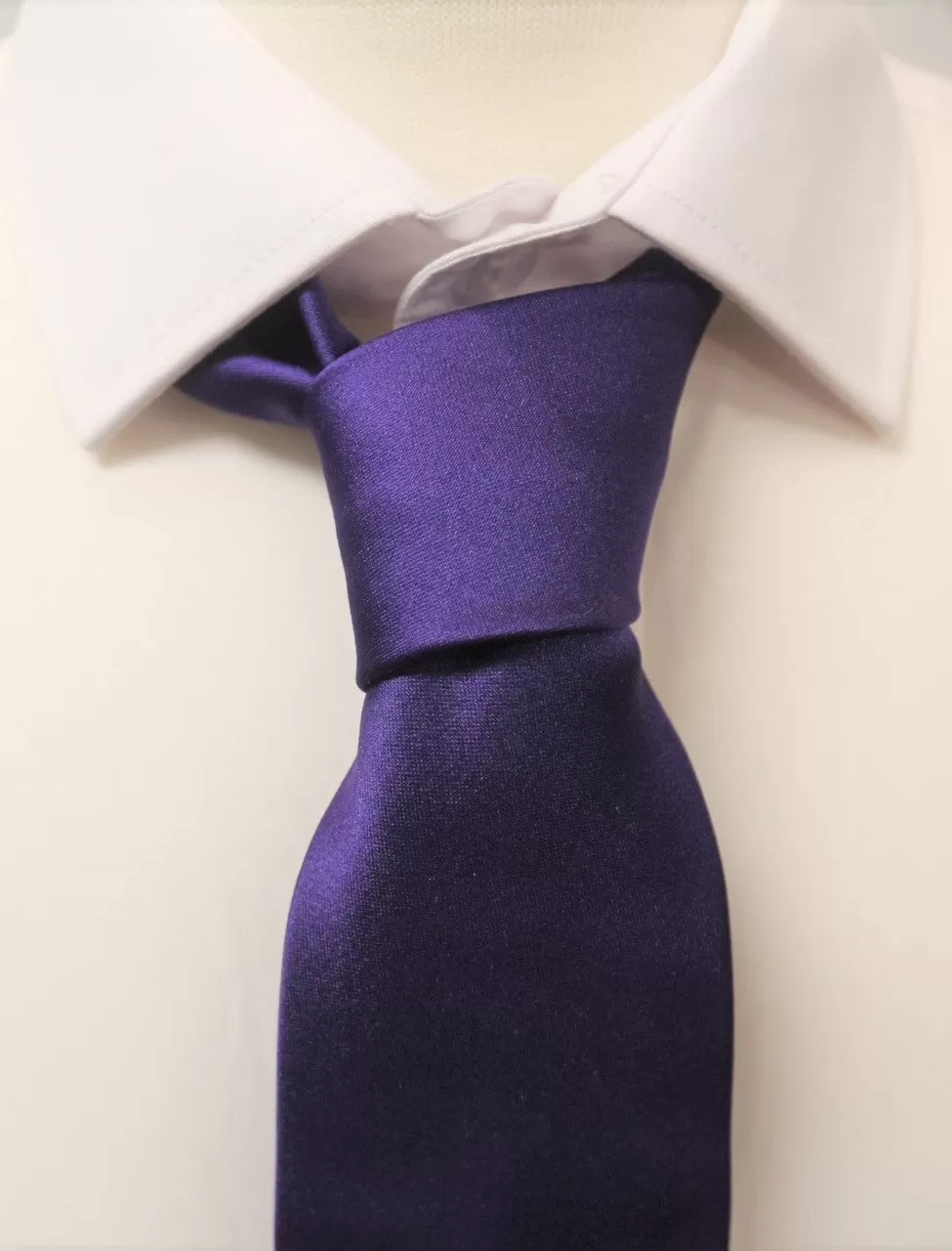 Purple Satin Tie