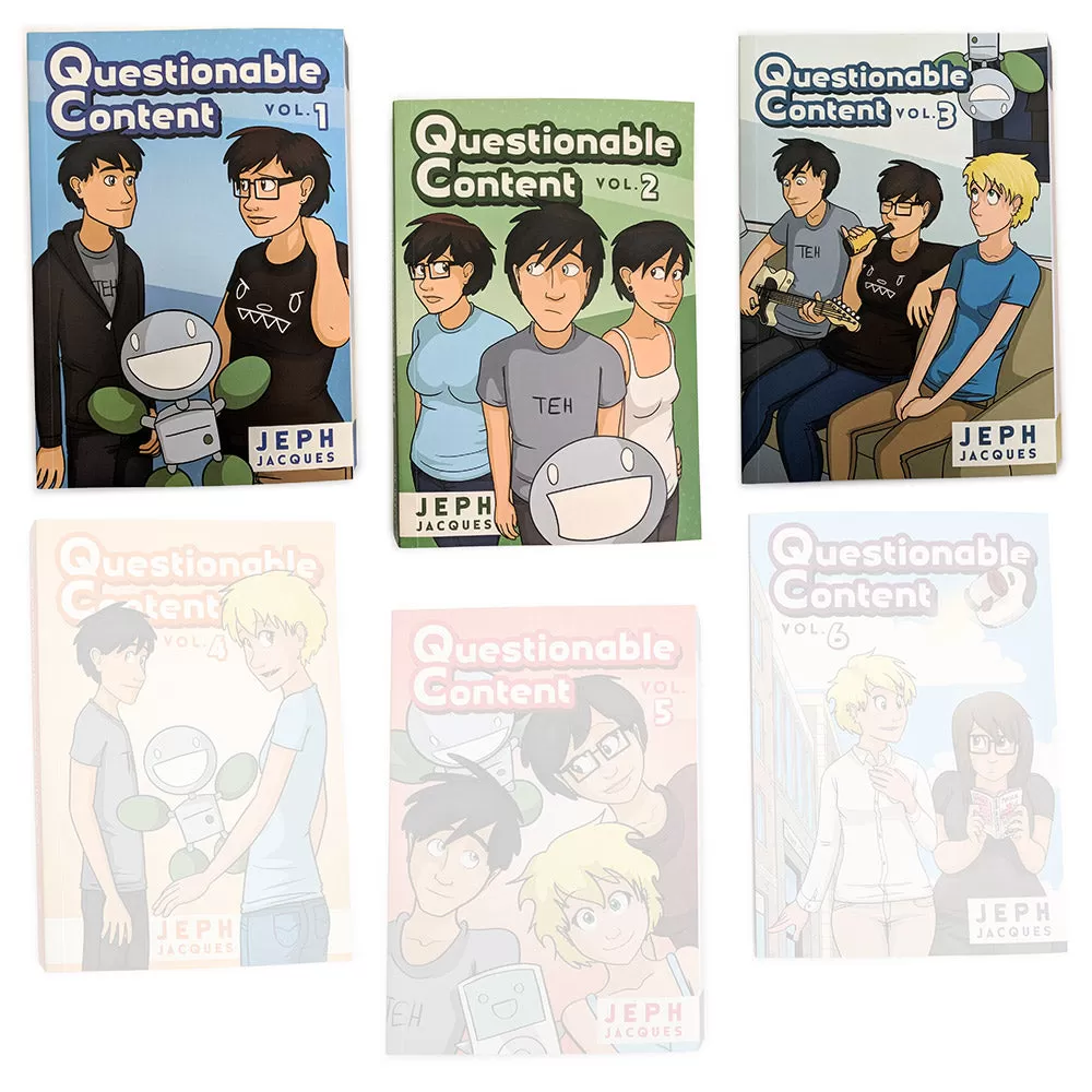 Questionable Content Book Combos!