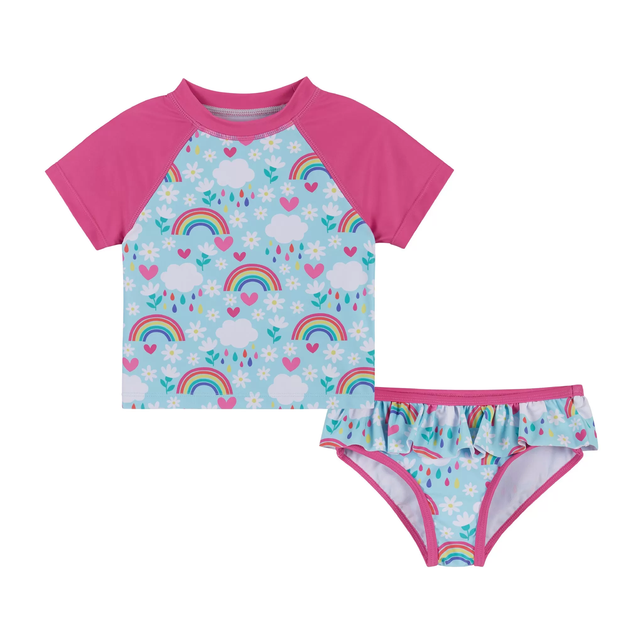 Rashguard Set | Hearts and Rainbows