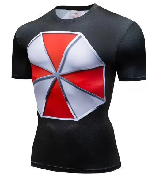 Resident Evil 'Umbrella Corp' Premium Short Sleeve Compression Rashguard