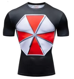 Resident Evil 'Umbrella Corp' Premium Short Sleeve Compression Rashguard