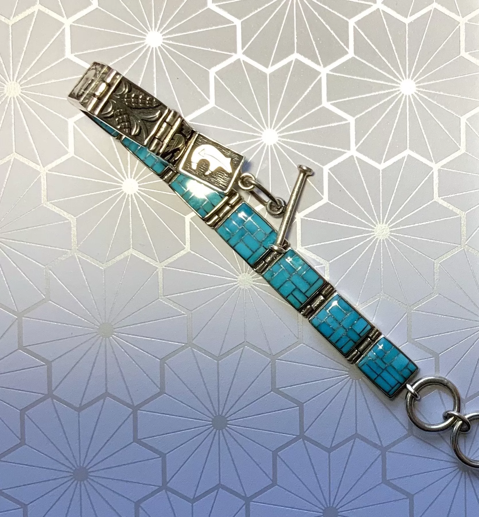 Sleeping Beauty Turquoise Double Sided Bracelet