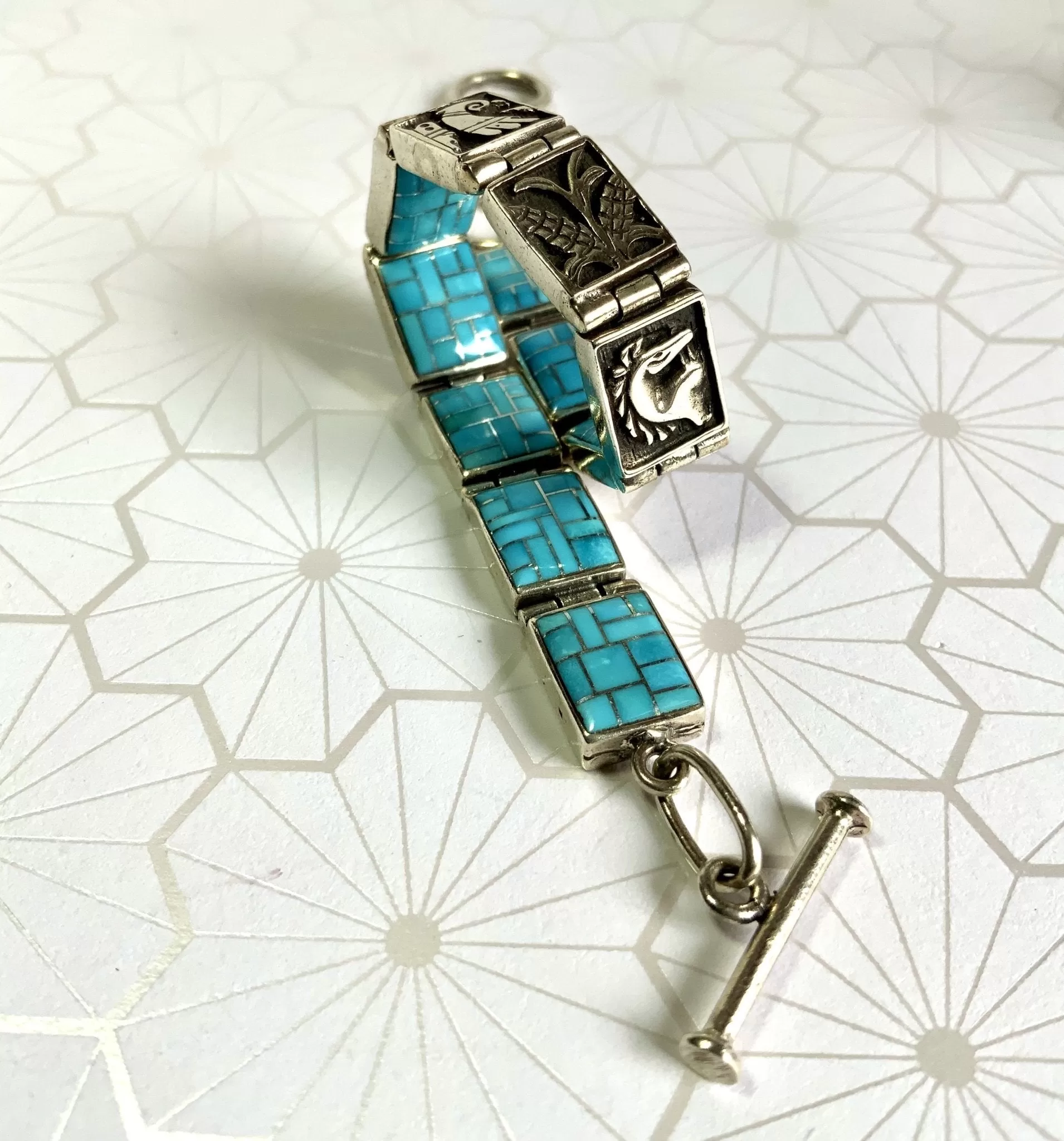 Sleeping Beauty Turquoise Double Sided Bracelet