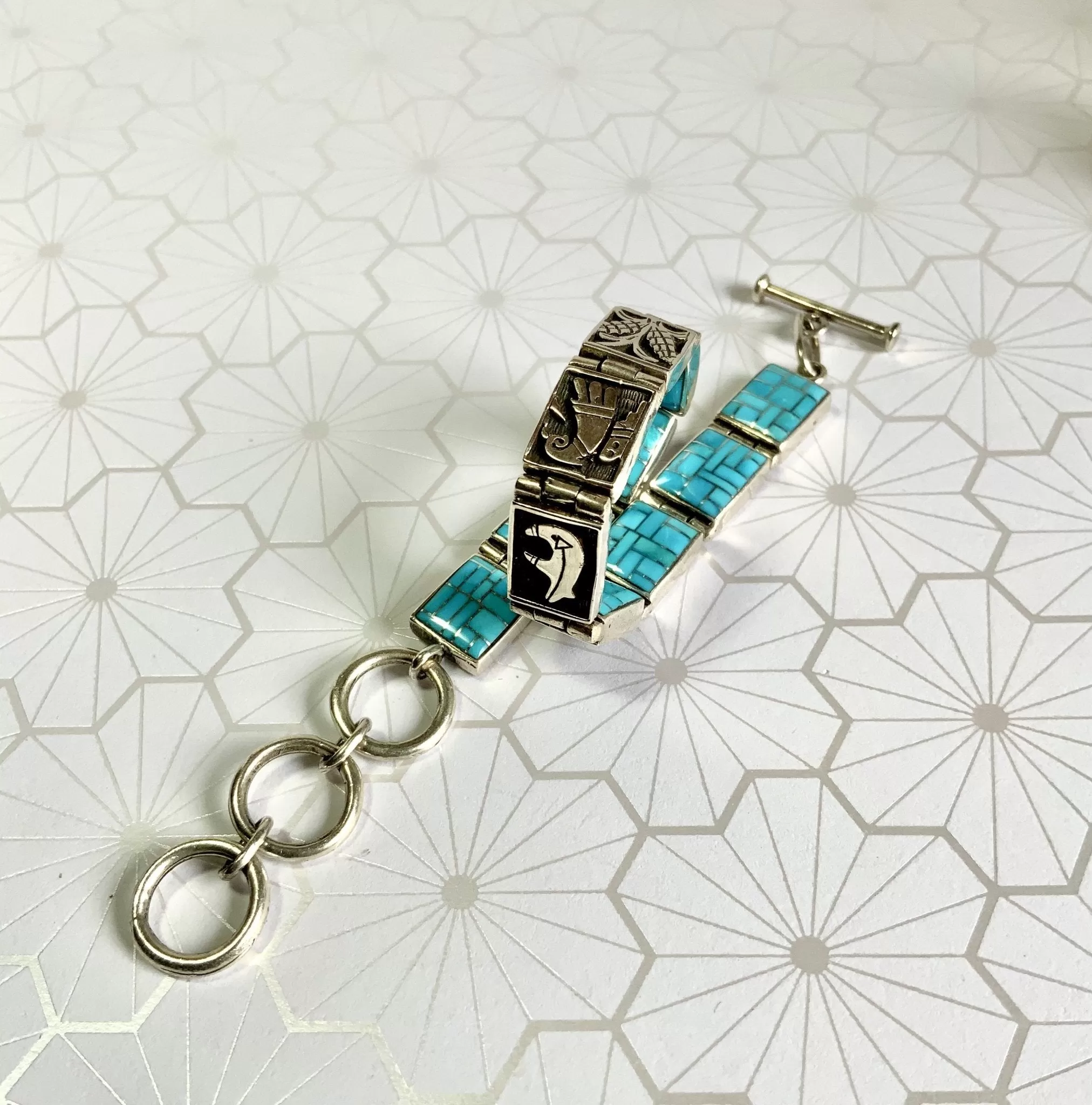 Sleeping Beauty Turquoise Double Sided Bracelet