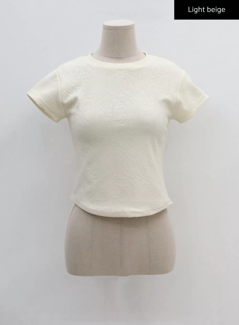 Textured Cropped T-Shirt CU14