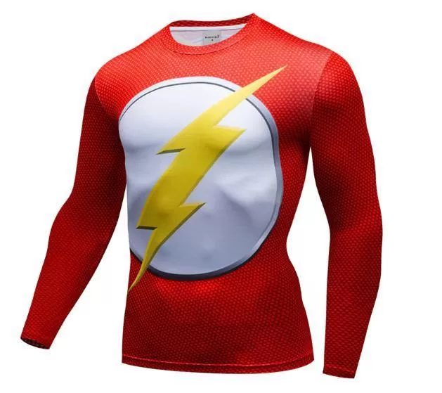 The Flash 'Classic' Premium Compression Long Sleeve Rashguard