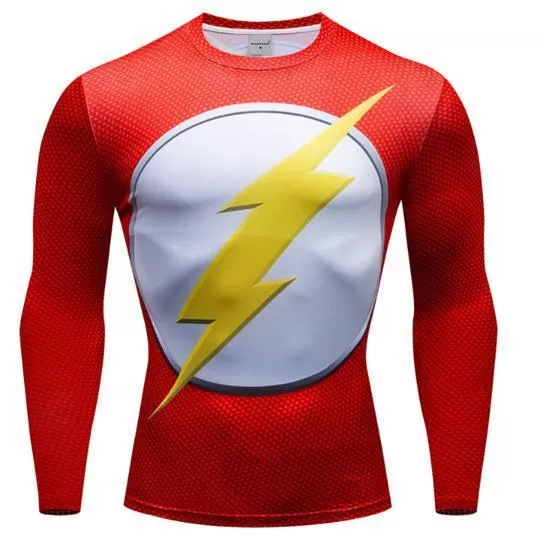 The Flash 'Classic' Premium Compression Long Sleeve Rashguard