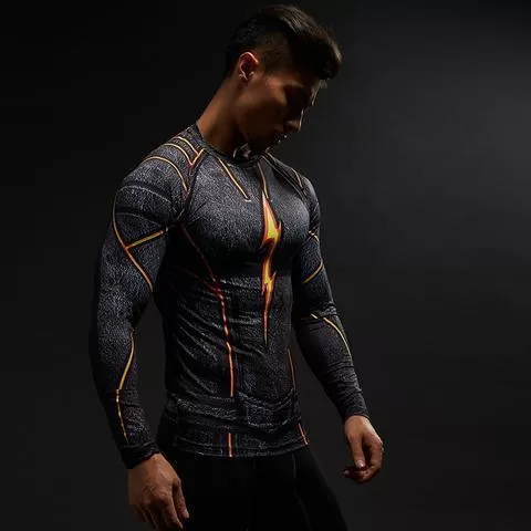 The Flash "Dark" Compression Long Sleeve Rashguard