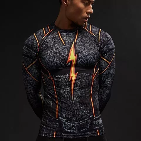 The Flash "Dark" Compression Long Sleeve Rashguard