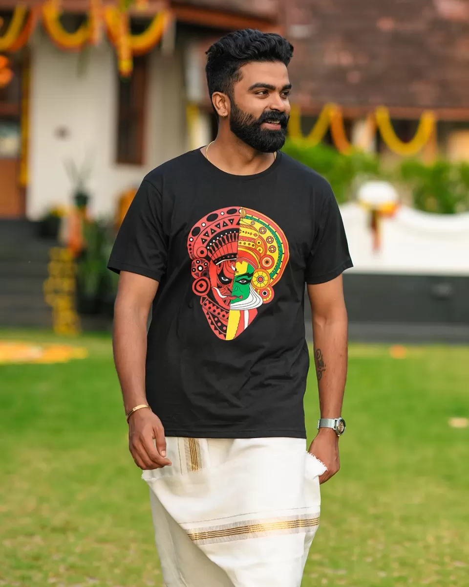 Theyyam Tshirt - Kathakali Theyyam Fusion