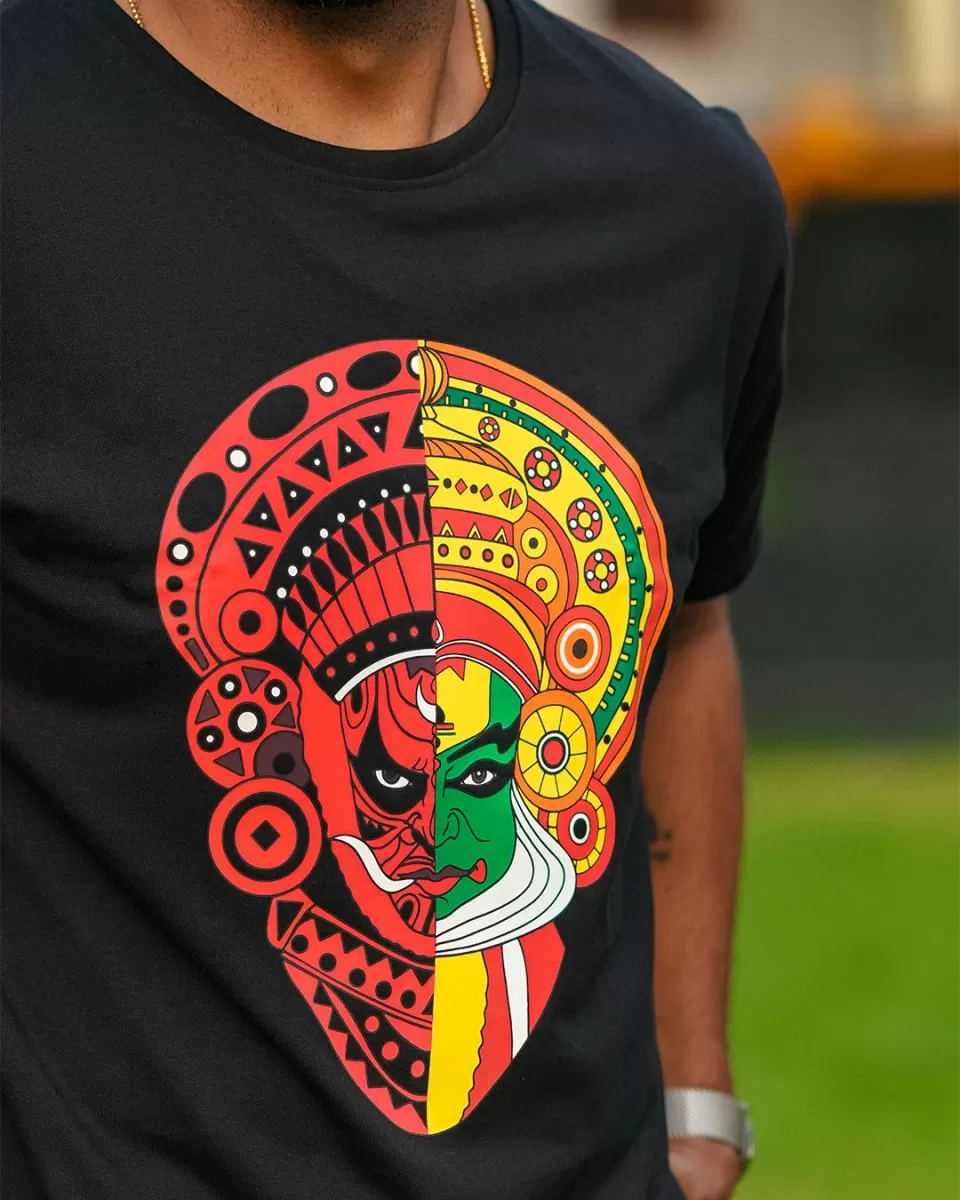 Theyyam Tshirt - Kathakali Theyyam Fusion