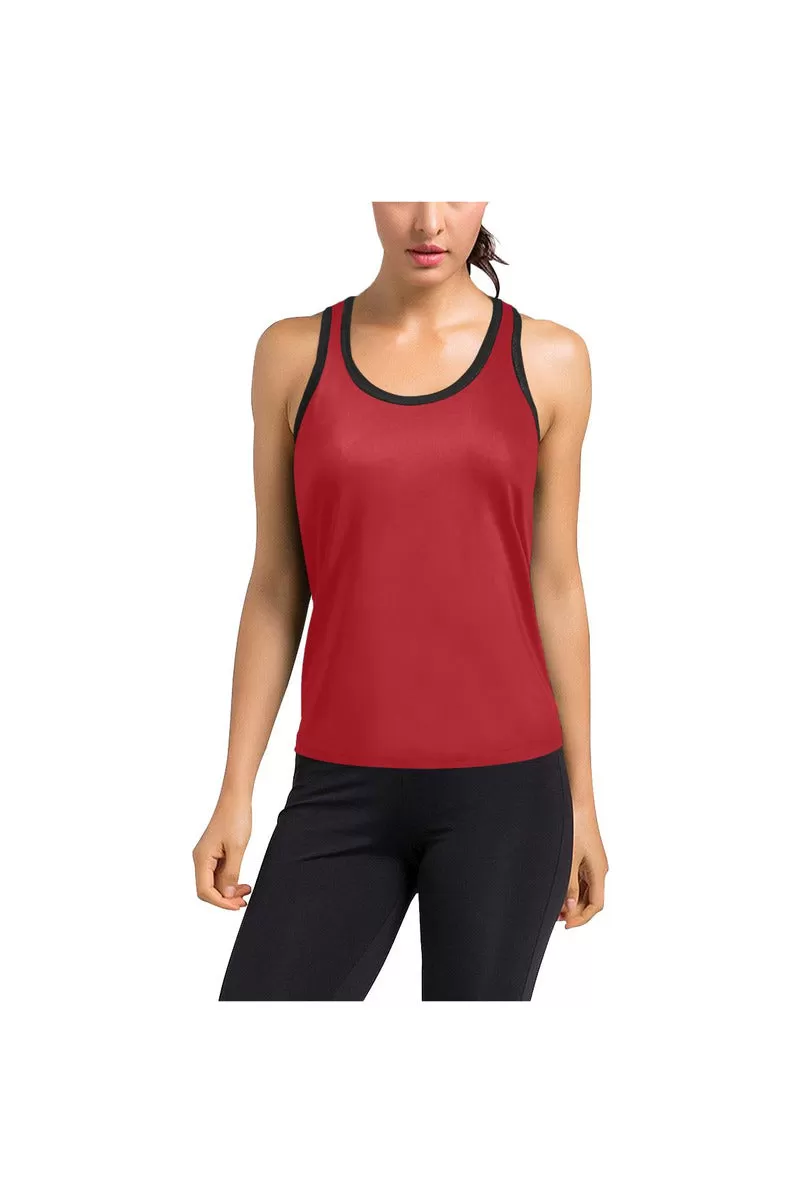 Tomato Red Women's Racerback Tank Top