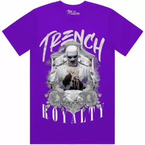 TRENCH ROYALTY : Purple Sneaker Tees Shirt