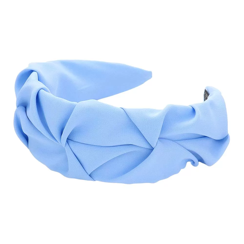 Trendy Pleated Solid Headband