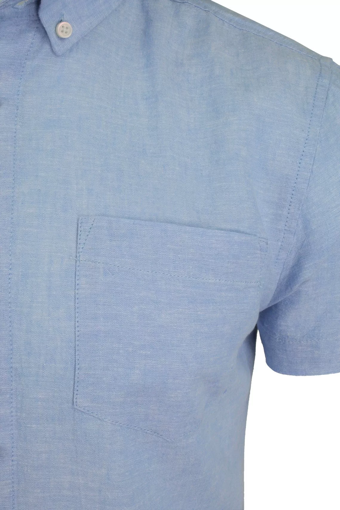 Xact Short Sleeved Linen Mix Shirt