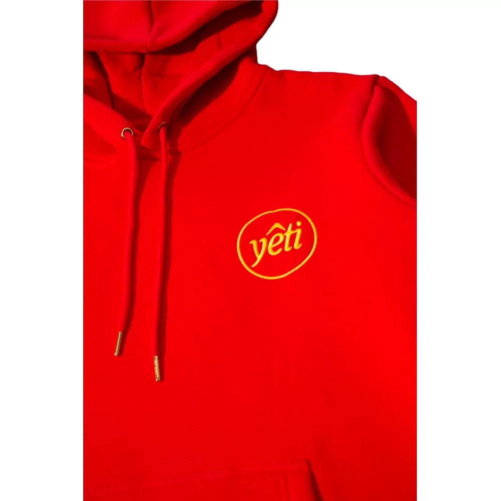 YETI YETI LOGO HOODY-RED