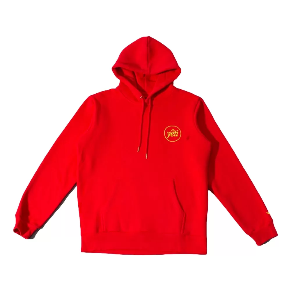 YETI YETI LOGO HOODY-RED